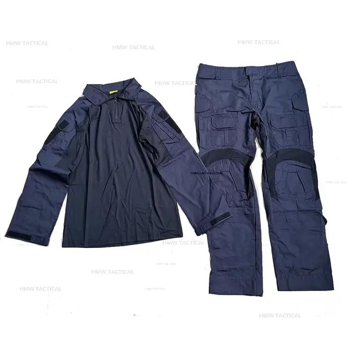Combinaison tactique HMW Dark Blue pêche escalade - Tenue GEN3 forces spéciales chasse entraînement
