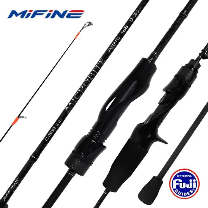 Canne Ajing MIFINE MICROBITE XUL-UL 40T/46T - Pour pêche légère rocheuse eau douce et salée 2g-5g