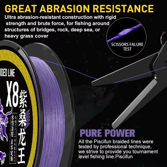 ZUKIBO ZISANG Ligne tressée 8 brins Japon 14-50LB - PE multifilament puissant pour carpe et gros poissons