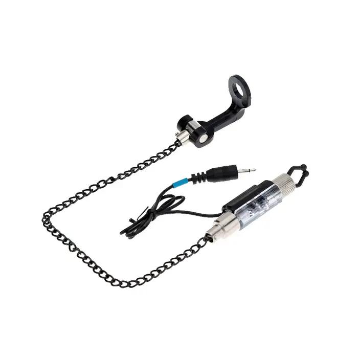 Indicateur fer chaîne alarme morsure pêche avec LED : indicateur illuminé accessoires