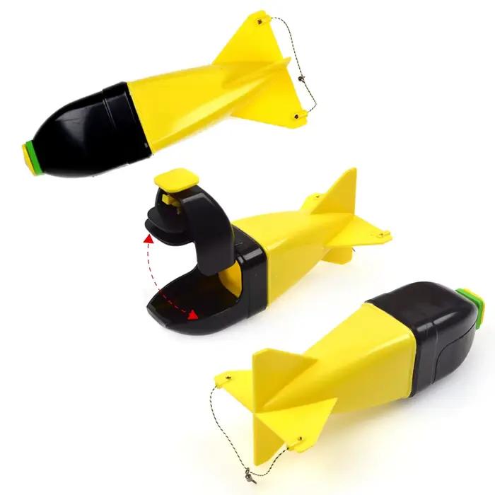 Rocket feeder pêche : leurre flottant spod bomb pour appâts et pellets en 2 tailles