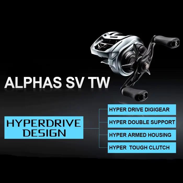 Moulinet baitcasting Daiwa ALPHAS SV TW 2021/2022 bobine peu profonde eau salée traînée 175kg