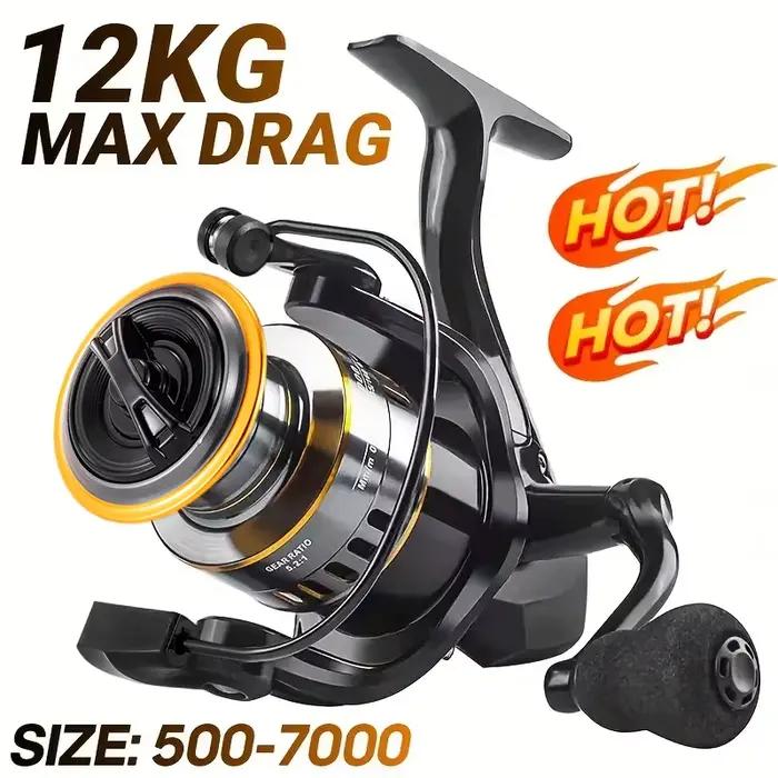 Moulinet spinning ultraléger Rooblinos HE métal 5.2:1 pour pêche eau douce et mer