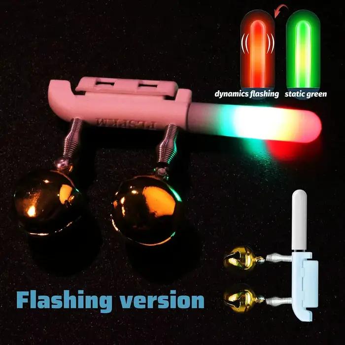 Alarme touches poisson double cloche lumière USB chargeur batterie induction lampe nuit pêche