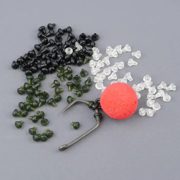 Hirisi 70 Pièces Accessoires Carpe - Stoppeurs Appâts Perles Caoutchouc pour Montages Ronnie Spinner Rig