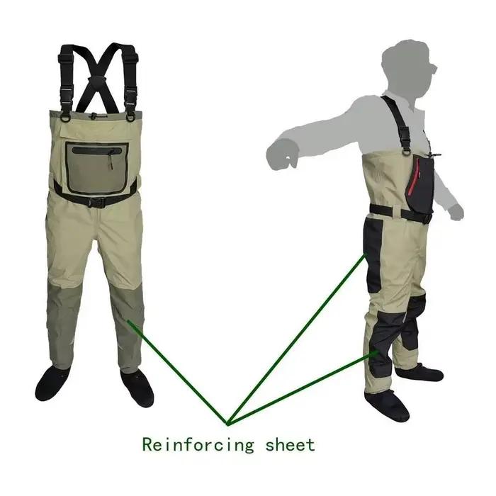 Waders néoprène pêche à la mouche enfants adultes - Bottes rapide séchage imperméables respirantes chasse rafting
