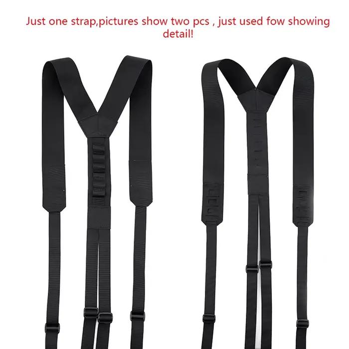 Bretelles de suspension tactiques Y avec sangle de taille pour pêche confortable et équilibrée