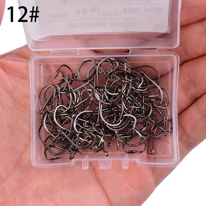 100 hameçons Izu japonais acier carbone pour pêche mouche et appâts naturels