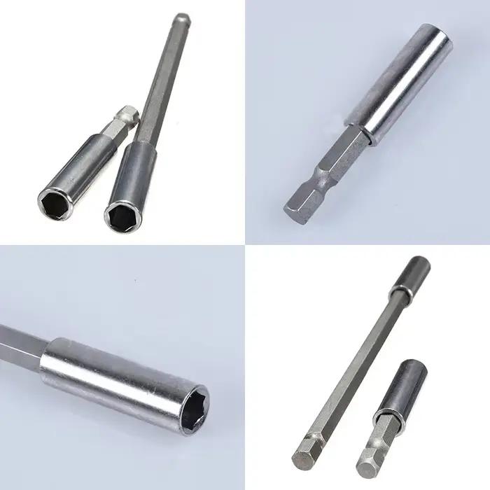 Porte-embout magnétique 1/4'' hex pour visseuse - Extension 60/75/100/150mm - Pêche et bricolage