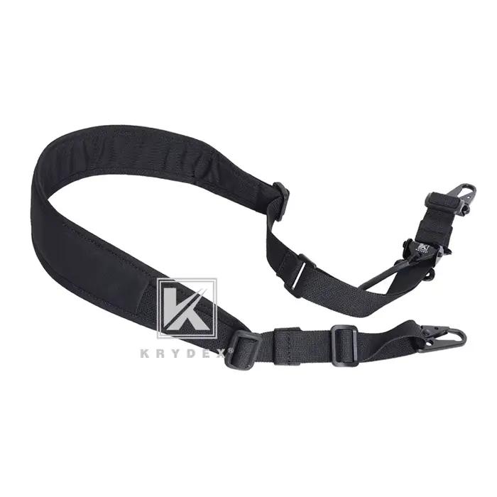 Sling fusil tactique KRYDEX Slingster réglable 2 points / 1 point avec ceinture rembourrée pêche