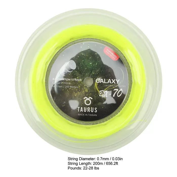 Corde de raquette de badminton POWERTI BX70 0.7mm - Reel 200m en nylon haute élasticité pour performance