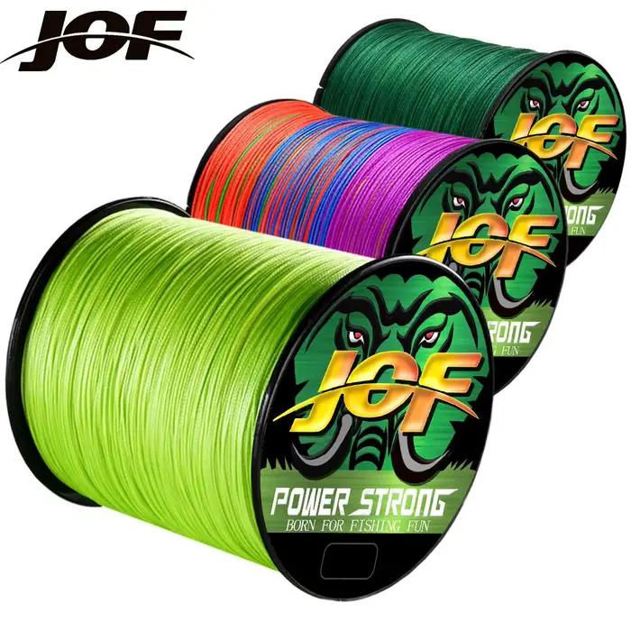 Ligne de pêche tressée JOF 4 brins 300m haute résistance PE multifilament pour pêche sportive