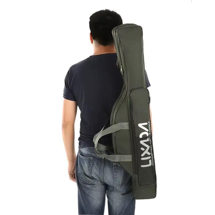 Sac de pêche Lixada pliable 100-150cm pour canne, moulinet et matériel - Transport pratique
