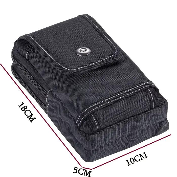 Sac ceinture tactique double couche avec poche téléphone - banane EDC pêche chasse randonnée