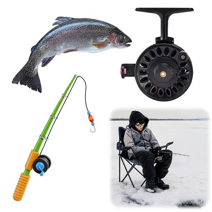Moulinet pêche à la mouche léger ABS pour glace traite brochet accessoires pêche hivernale