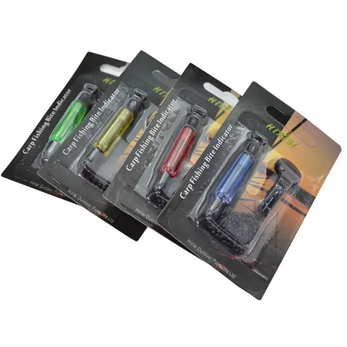 Set alarme de touche carpe avec hangers, bobbins et swingers - Indicateurs chaîne acier 4 couleurs outils pêche
