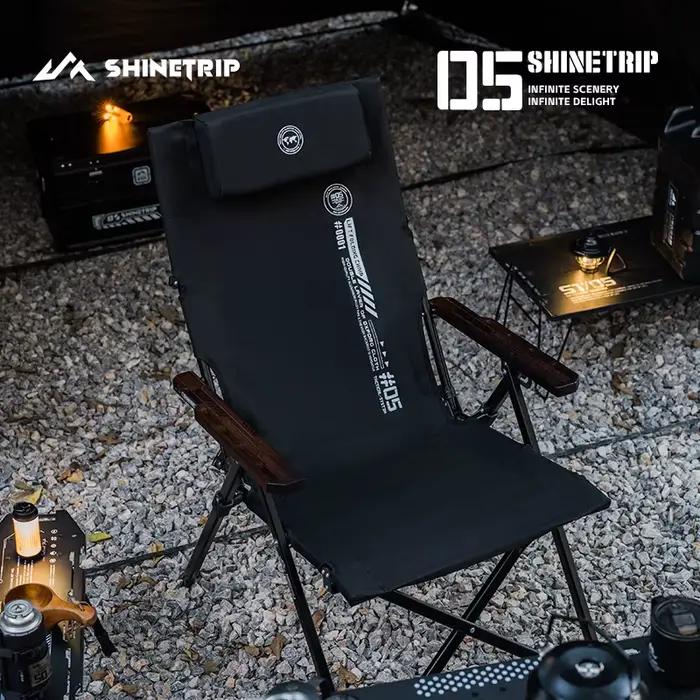 Chaise pliante réglable ShineTrip série 05 pour bureau pêche pique-nique camping