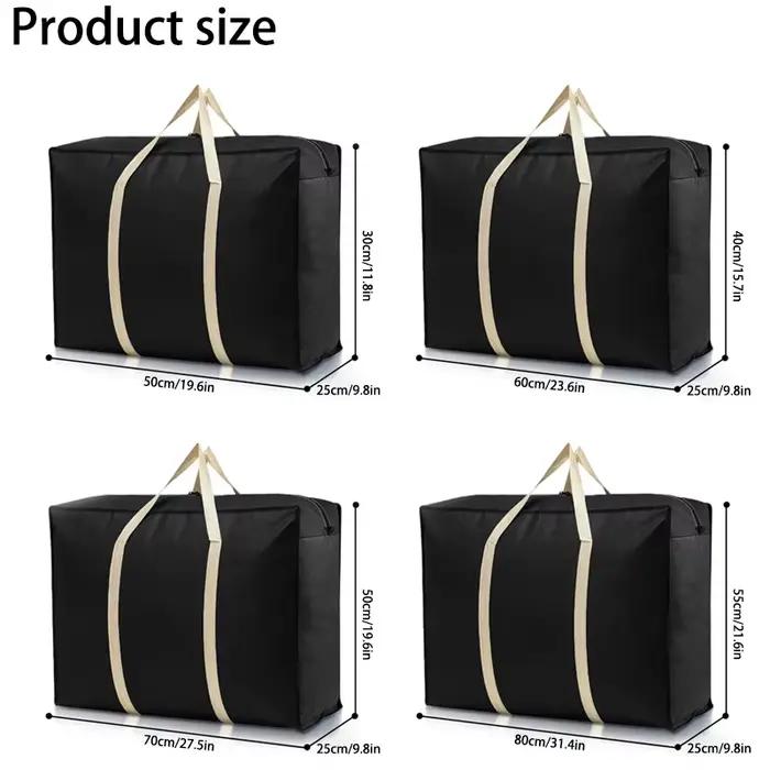 Sac de déménagement étanche extra large 80x55x25cm - Pliage lavable rangement maison non-tissé cubes