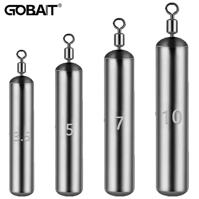 Plombs de pêche effilés 3.5g à 10g, 10 pièces avec émerillon pour lancer et jigging