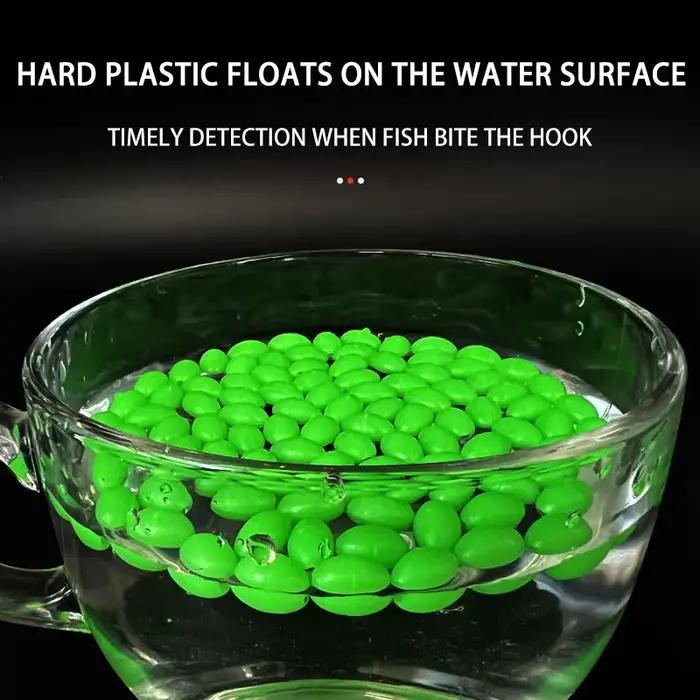1000 Perles de Pêche Luminescentes - Perles Ovales et Sphériques pour Montages et Flotteurs Accessoires