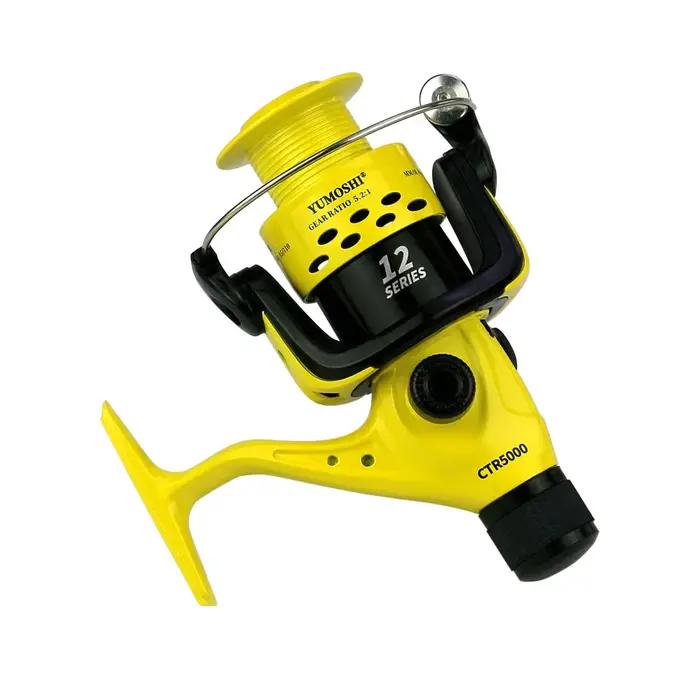 Moulinet de Pêche CTR2000-7000 12 Roulements à Billes Post-Chargement Polyvalent pour Pêcheurs Combatifs Occasions Spéciales