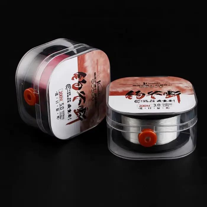 Ligne de pêche nylon fluorocarbone coulissante 20kg 200m haute résistance pour mer et eau douce