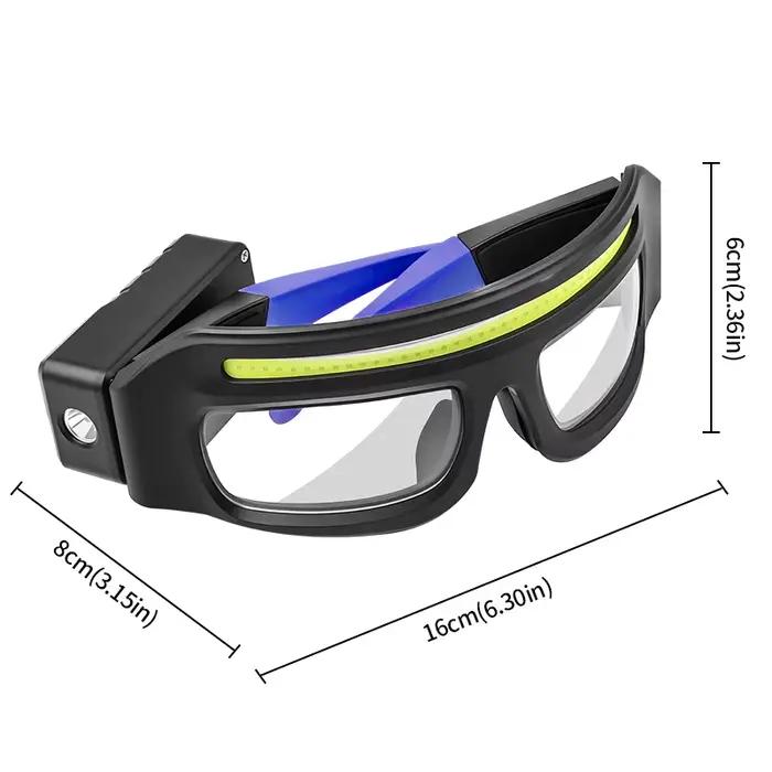Lunettes lumière multifonction XTE recharge Type-C lampe frontale compacte tactile pêche portable