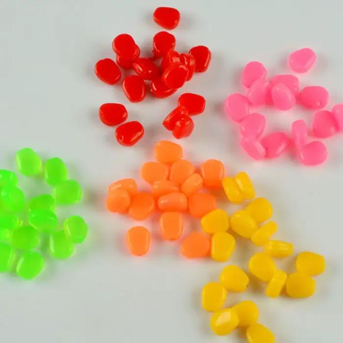 50 pièces appâts souples maïs imitation odeur forte pêche carpe leurres coulants