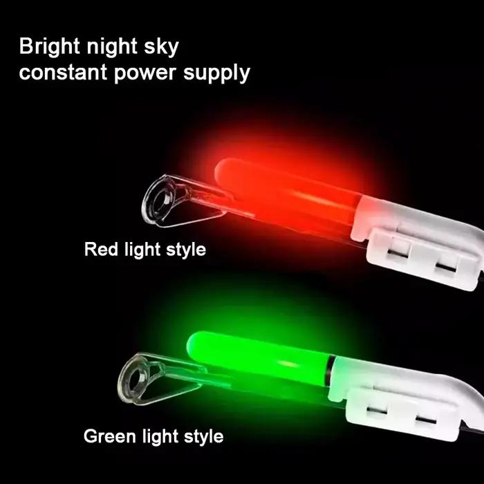 Lot 2 bâtons lumineux électroniques rechargeables pour canne télescopique - Lampe étanche pêche de nuit