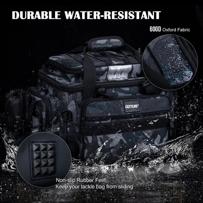 Sac à dos étanche multifonction Goture pour matériel de pêche grande capacité résistant à l'eau occasions spéciales de pêche camping randonnées