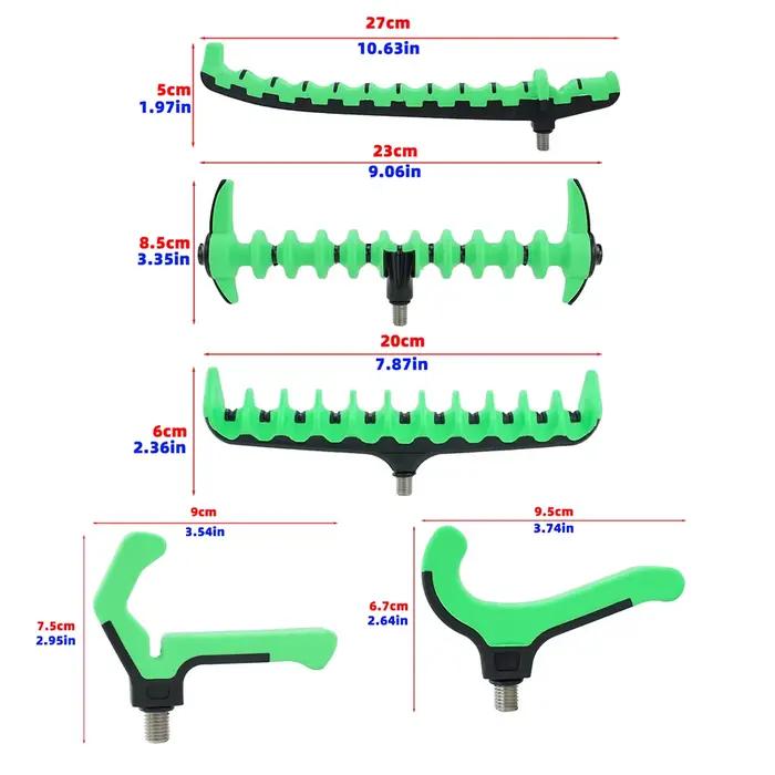 Support tête canne feeder plastique Hirisi pour barre de buzz, accessoire pêche carpe