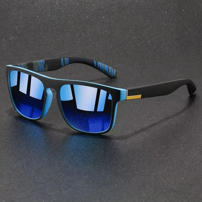 Lunettes soleil vintage carrées sport pêche conduite - Design luxe homme femme UV400