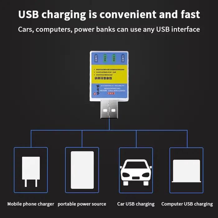 Chargeur USB batterie rechargeable CR425 pour alarmes pêche accessoire flotteur combinaison