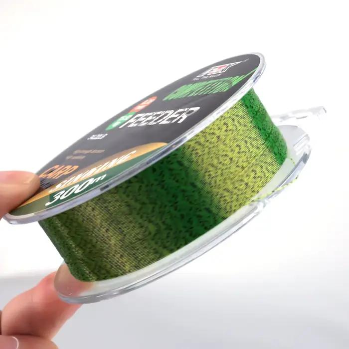 Ligne de pêche fluorocarbone invisible 3D pour carpe, forte résistance, 150m ou 300m, pêche au spot