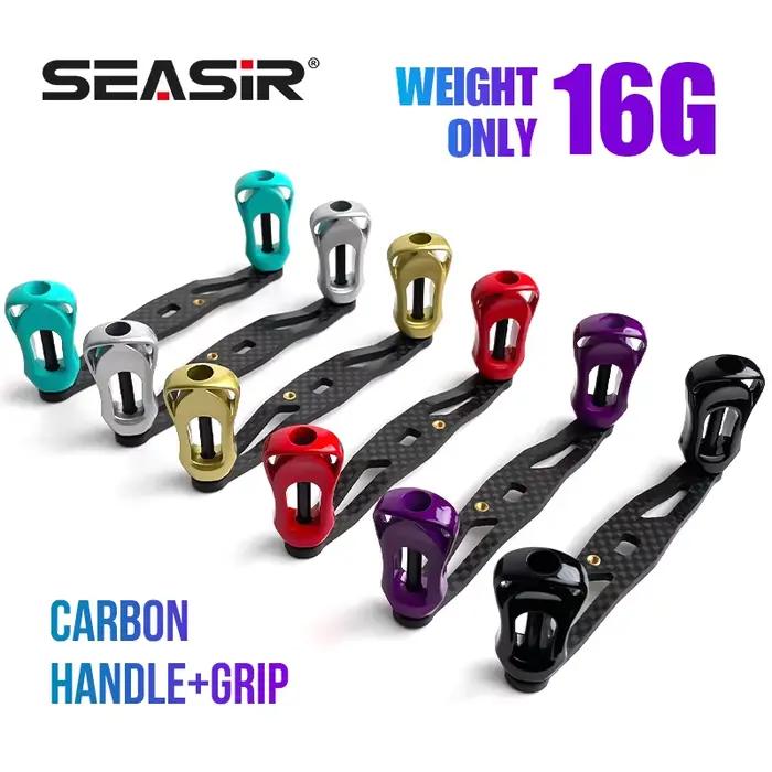 Poignée de moulinet pêche ultra légère en fibre de carbone - 6 couleurs pour Daiwa et Shimano