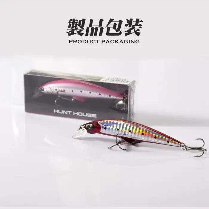 Leurre Hunt House Minnow 95-120mm, Leurre Coulant Polyvalent pour Pêche en Haute Mer, Plage et Rivière