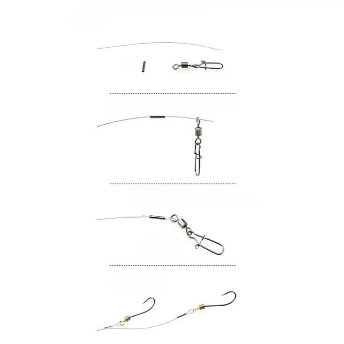 Manchons de sertissage cuivre 500 pièces - Connecteurs pour bas de ligne et fil d'acier mélangés pêche hiver