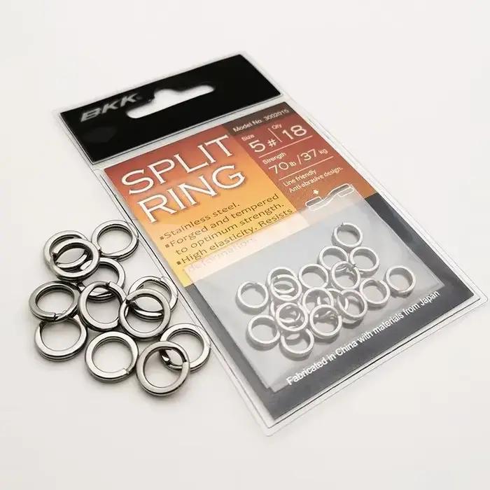 Anneaux ouverts en acier inoxydable BKK - Accessoires montages pêche résistants à la corrosion
