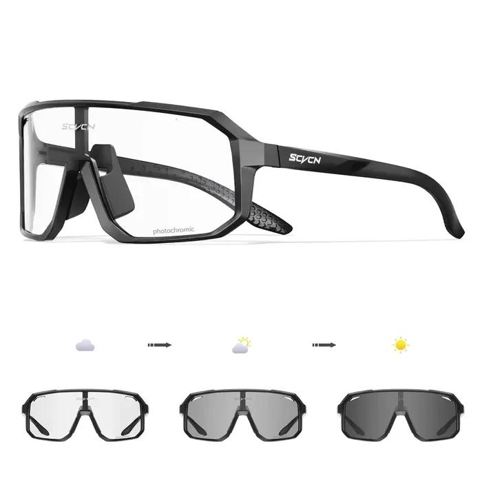 Lunettes photochromiques pêche vélo protection UV400 adaptative pour pêche du matin au soir