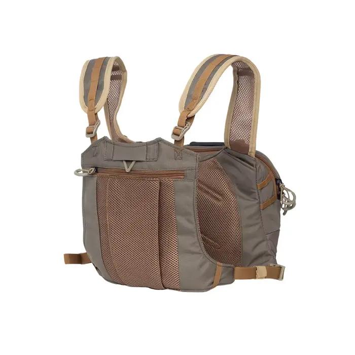 Sac poitrine léger pour pêche à la mouche avec poches organisatrices et harnais réglable