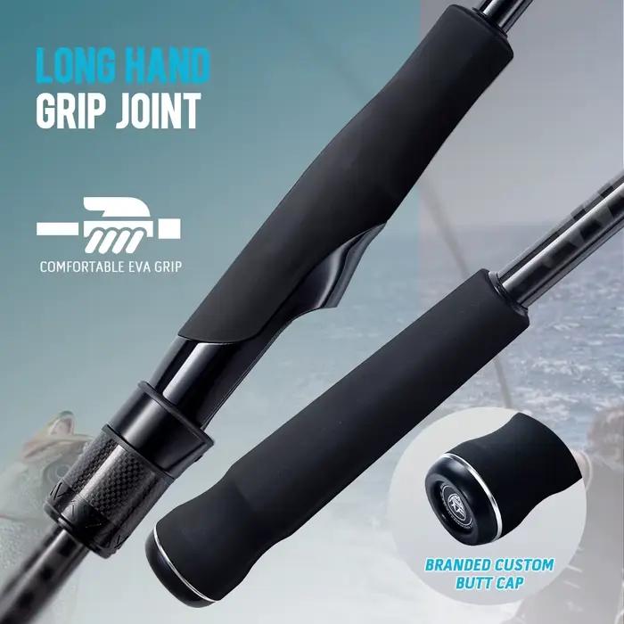 Canne à pêche mer CYLIUS KOMPLUM 40T carbone - Sensitive longcast anneaux Fuji pour pêche au calmar