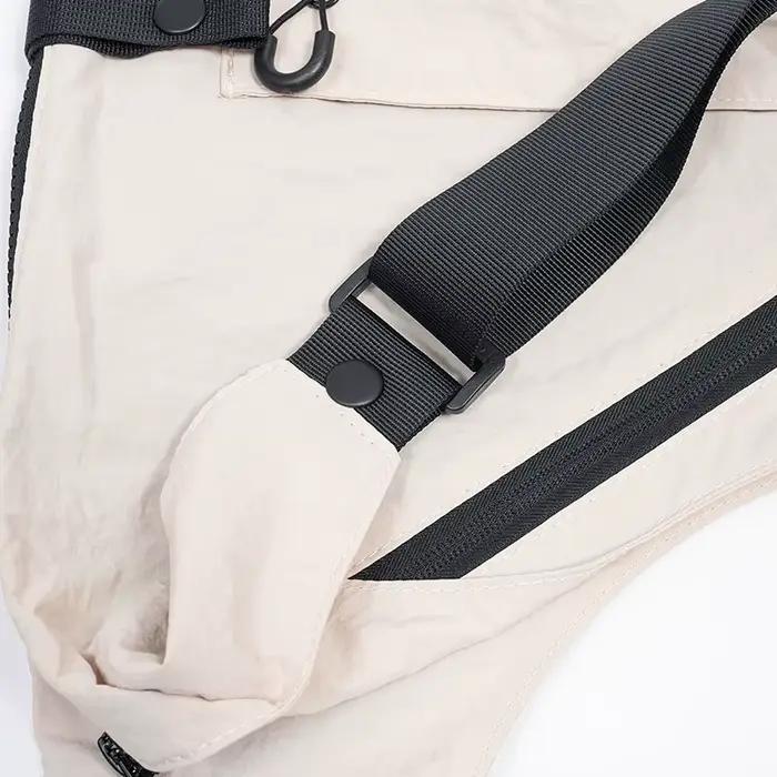 Gilet de pêche unisexe étanche multipoches - Veste technique outdoor grande capacité portable résistante