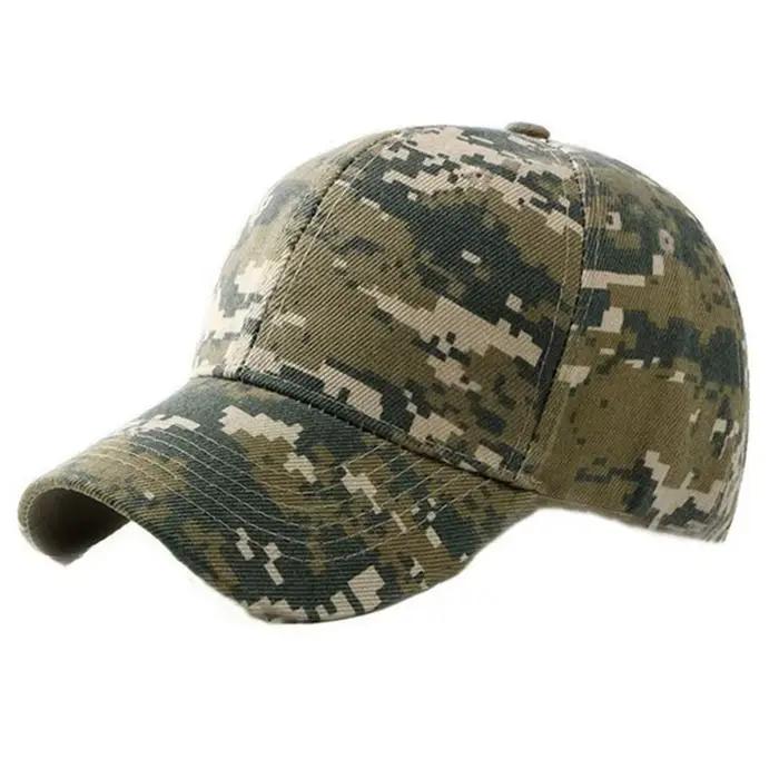 Casquette baseball camouflage coton été pêche unisexe anti-UV snapback ajustable sport