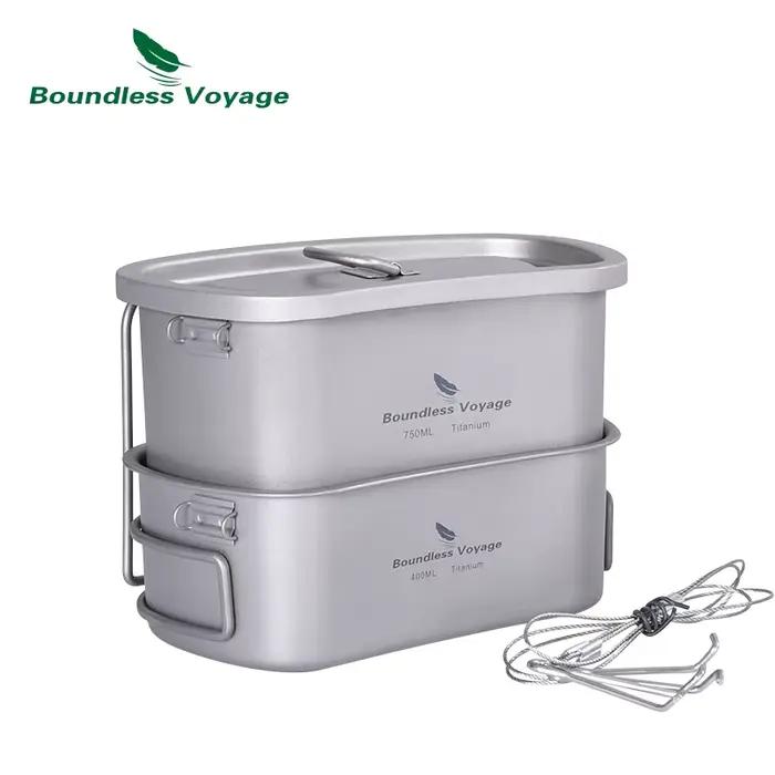 Bouteille titane 1100ml pour pêche et camping - Ustensile militaire robuste avec bol 400ml