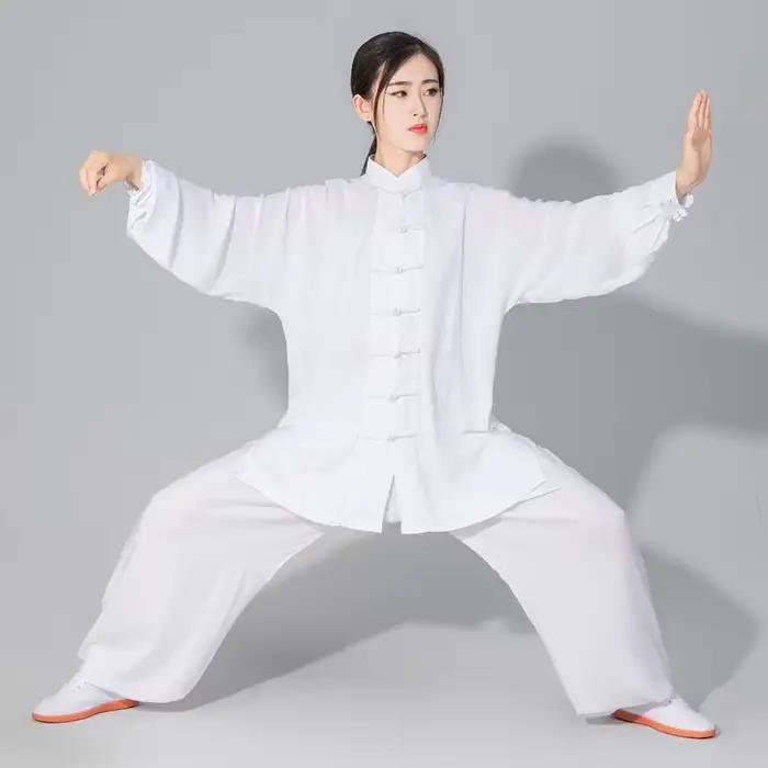 Uniforme Taichi coton CLYFAN - Costume Wushu Kungfu adulte enfant pour pêche Taiji