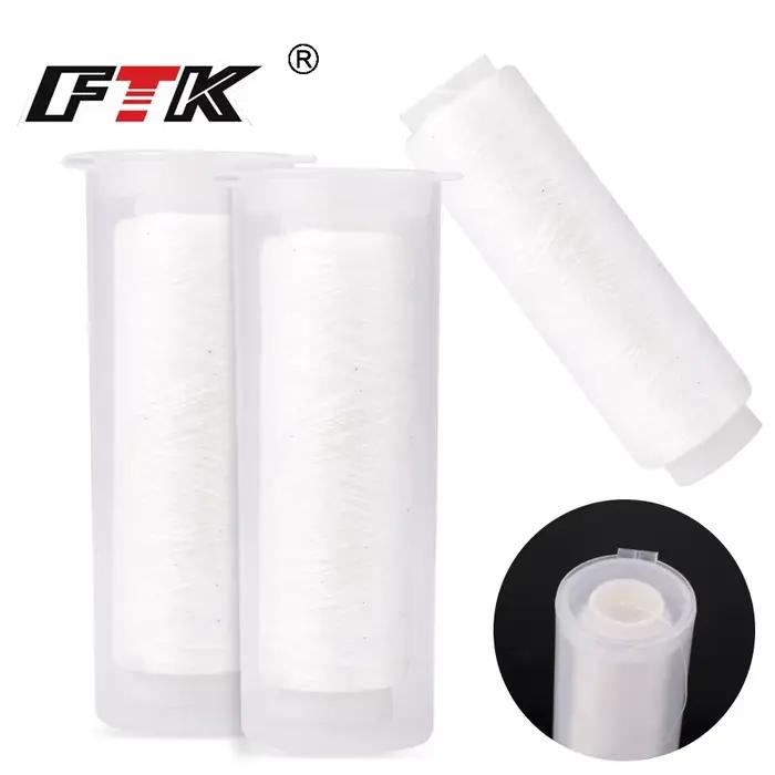 FTK 250m fil à appâts invisible - Bobine robuste pour fixation d'esches - Accessoire mer et pêche au vif