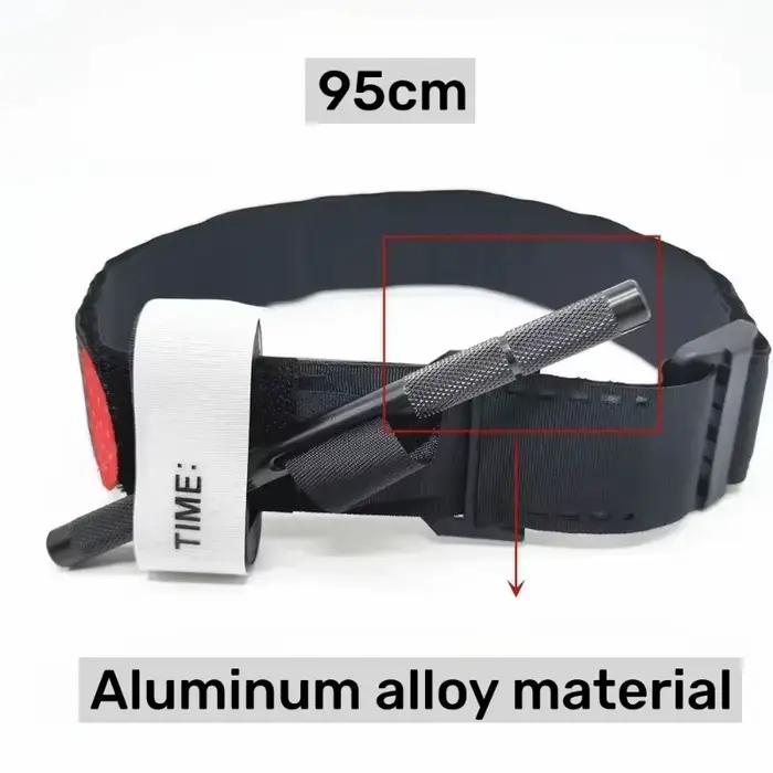 Garrot à pression rotative aluminium pour secours tactique pêche et randonnée molle