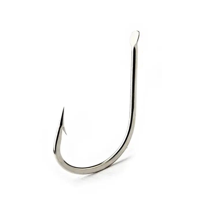 Lot de 100 hameçons pêche carpe acier haute teneur carbone bronze 421N n°1 à 10 tête