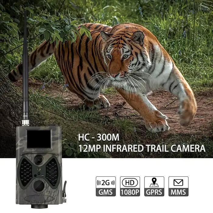 Caméra de traque cellulaire HC300M 1080P étanche - Piège gibier sans fil vision nocturne détection mouvement
