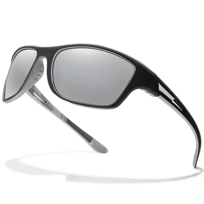 Lunettes de soleil polarisées unisexes UV400 pour pêche vélo randonnée avec verres anti-éblouissement